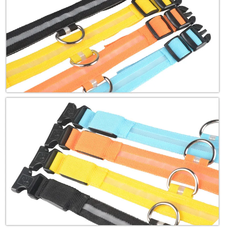 GlowGuard: LED Pet Collar – Night Safety Luminous Collar for Dogs