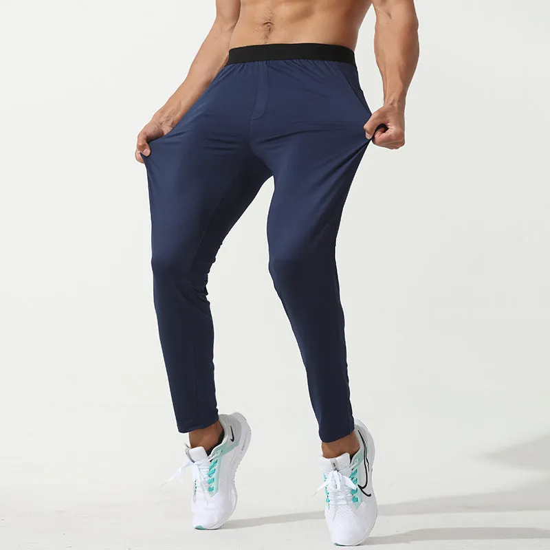 Hzori Spring New Men's Sports Pants Loose Outdoor Running Fitness Pants Oversized Knit Exercise Casual Pants