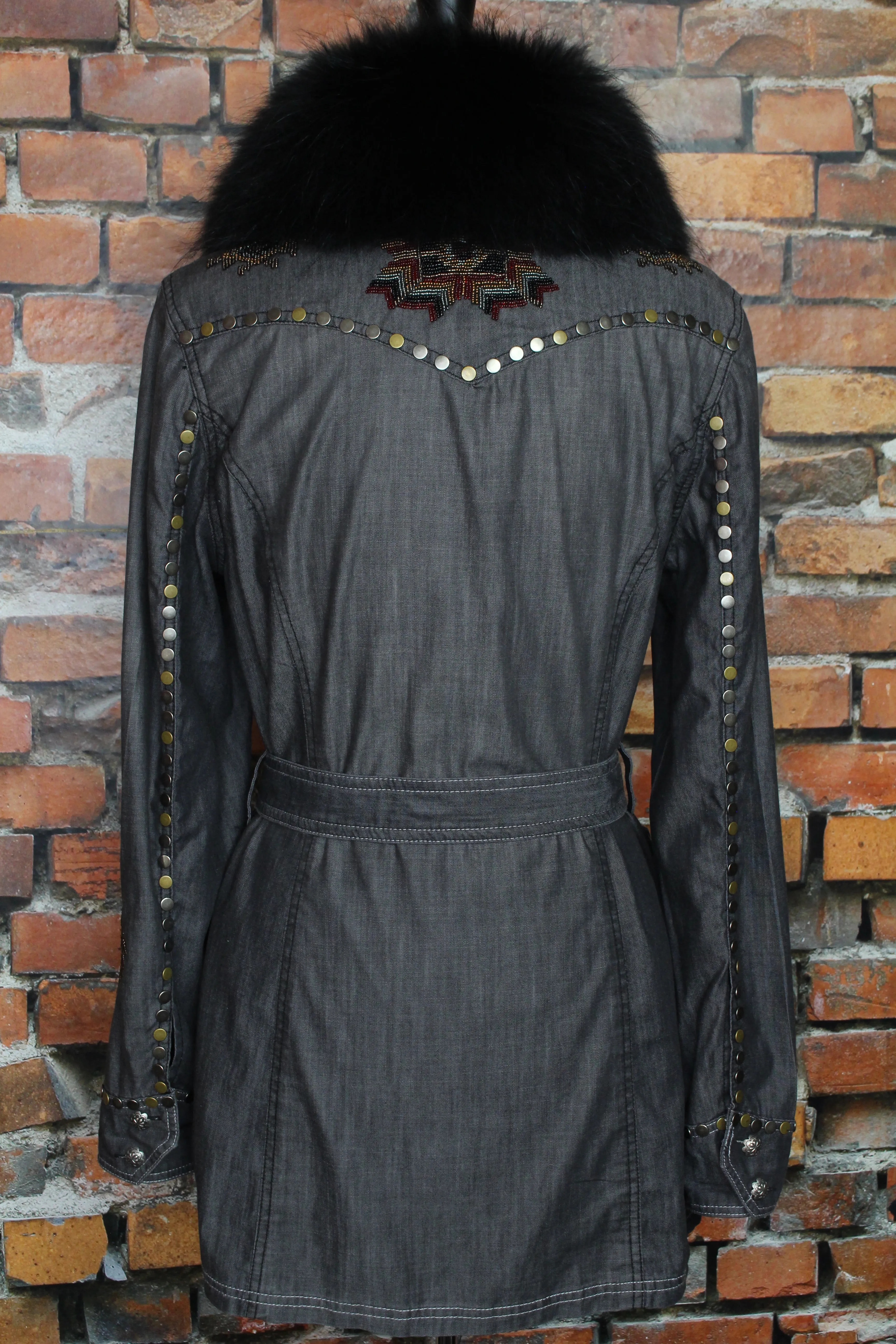 Jacket with Removeable Fur Collar