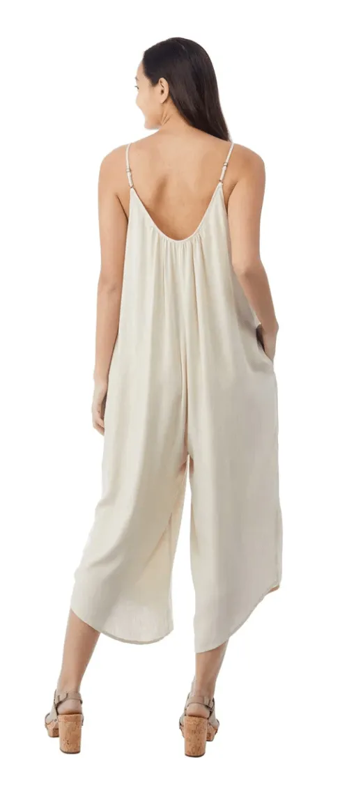 Jumpsuit with spaghetti straps and pockets SD7235