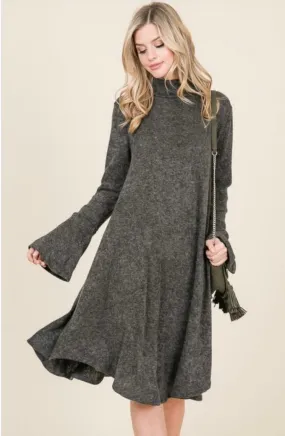 Kendra Dress- Charcoal