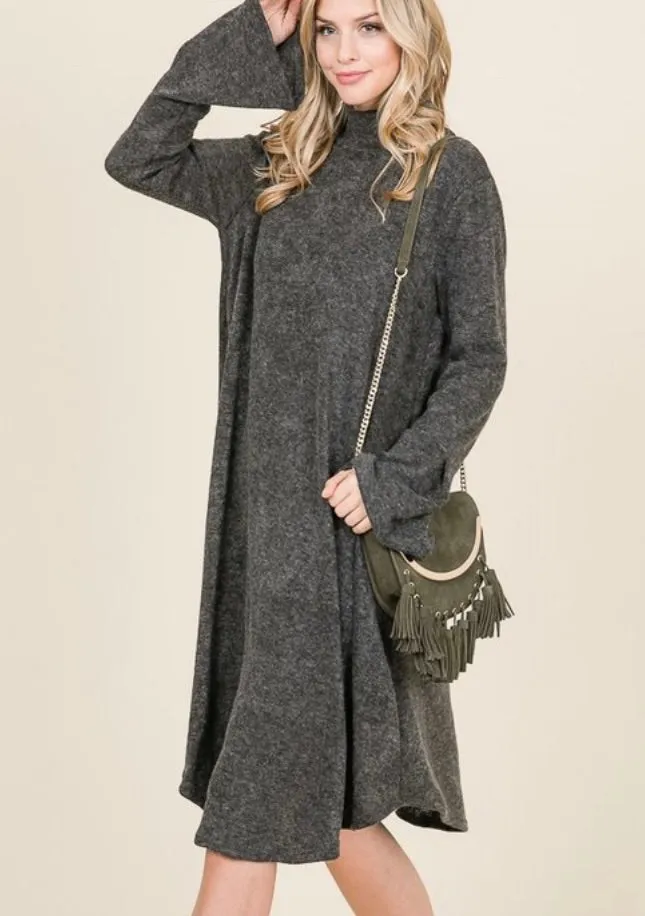 Kendra Dress- Charcoal