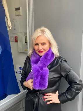Libby loves kimmy faux fur collar