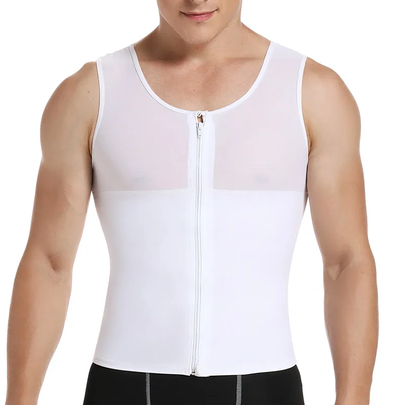 Men’s Zip Front Compression Tank Top