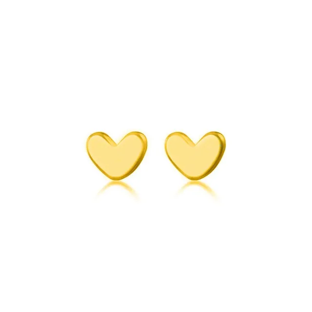 Minimalist 100% 925 Sterling Silver Mini Small Love Heart Stud Earrings