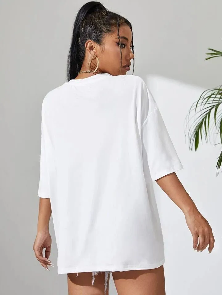 NARUTO: SAKURA Graphic Printed Womens Drop Shoulder T-shirt Legacy Boutiques Dhaka