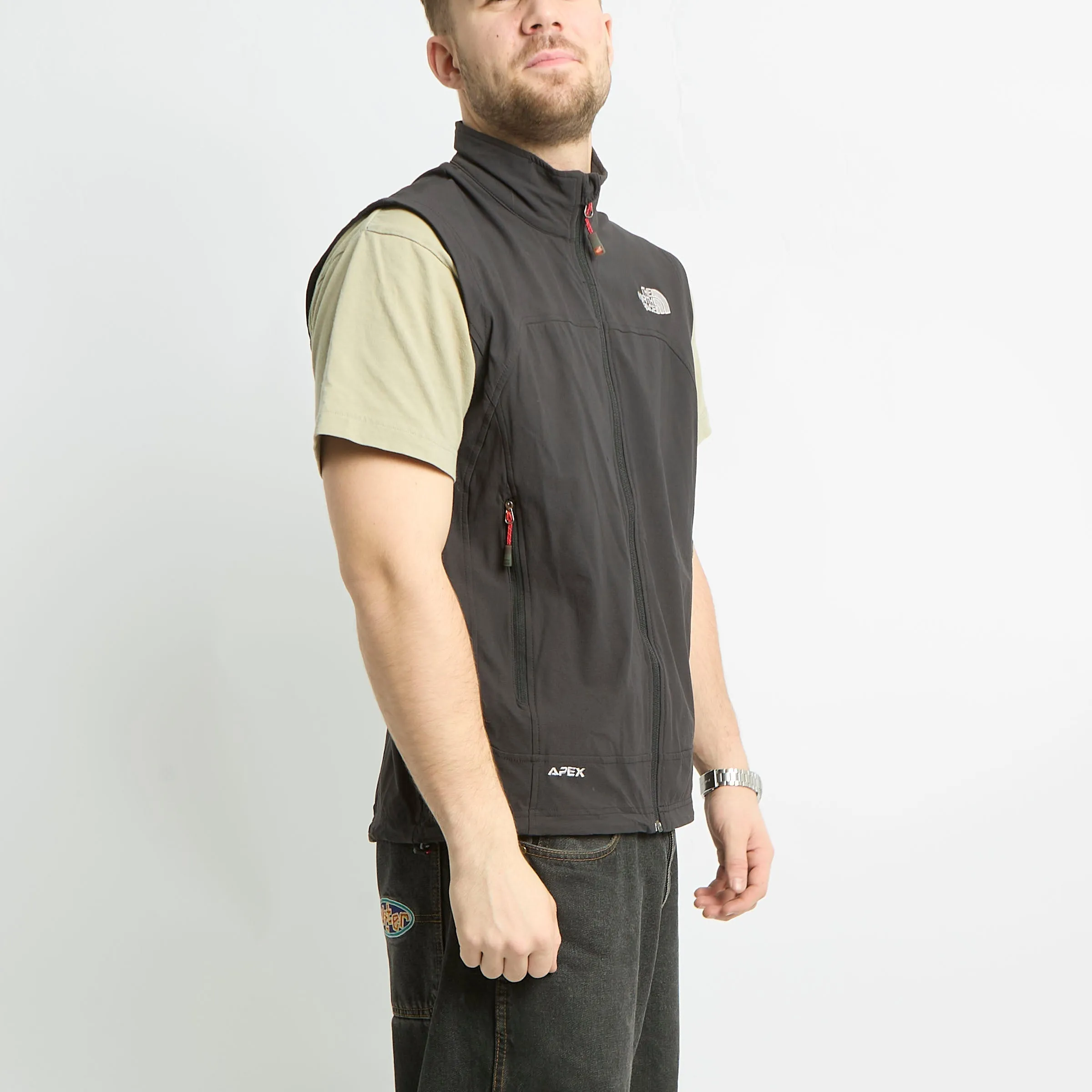 North Face Summit Series Gilet With Red Contrast Zippers - L