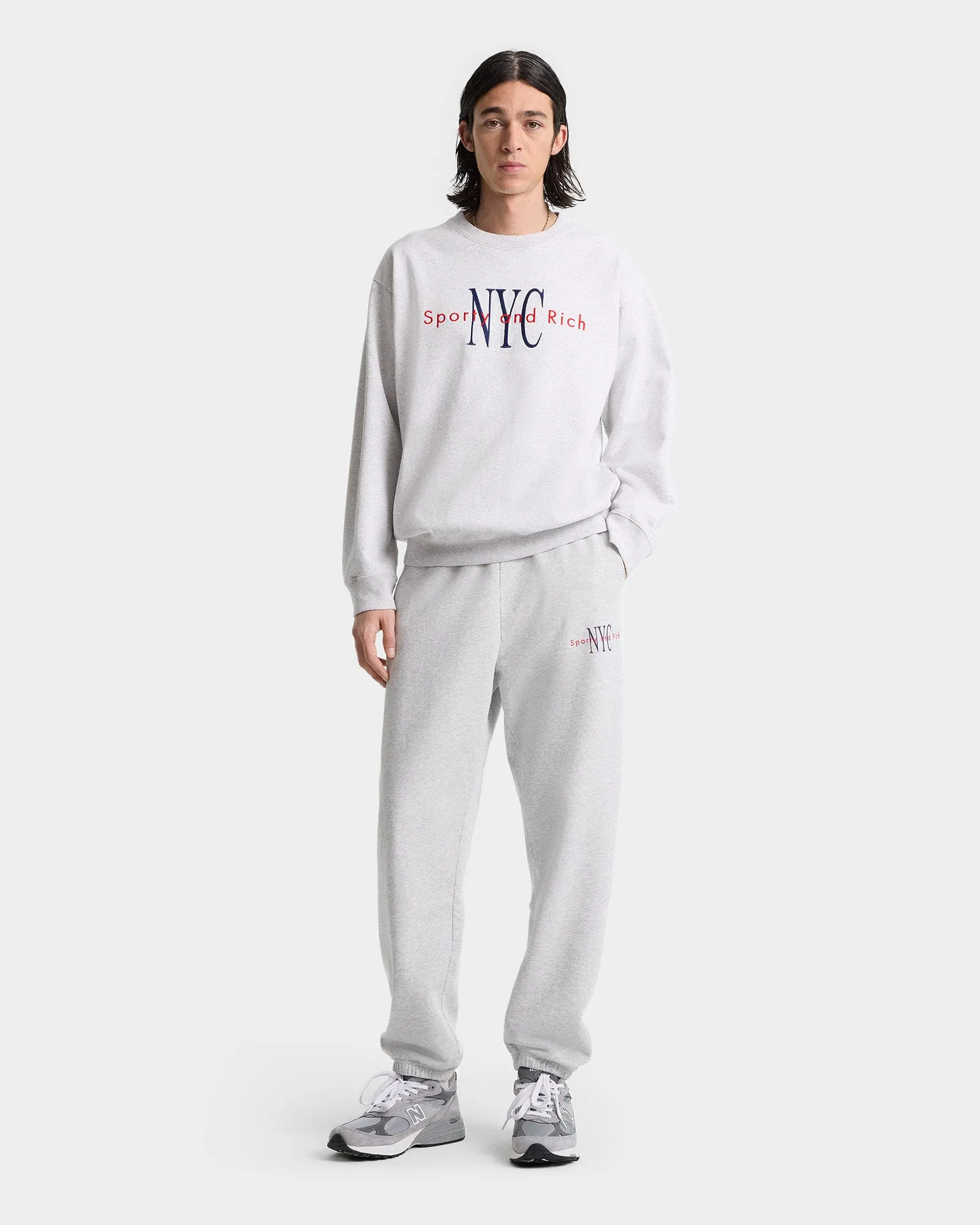 NY Minute Sweatpant - Heather Gray/Navy