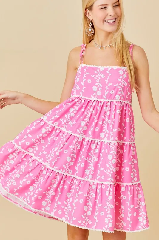 Playful in Pink Babydoll Dress