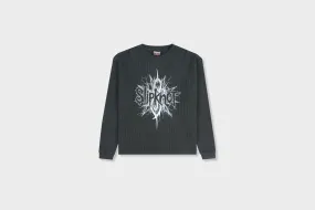 Pleasures x SlipKnot Spit Thermal Long Sleeve (Faded Black)