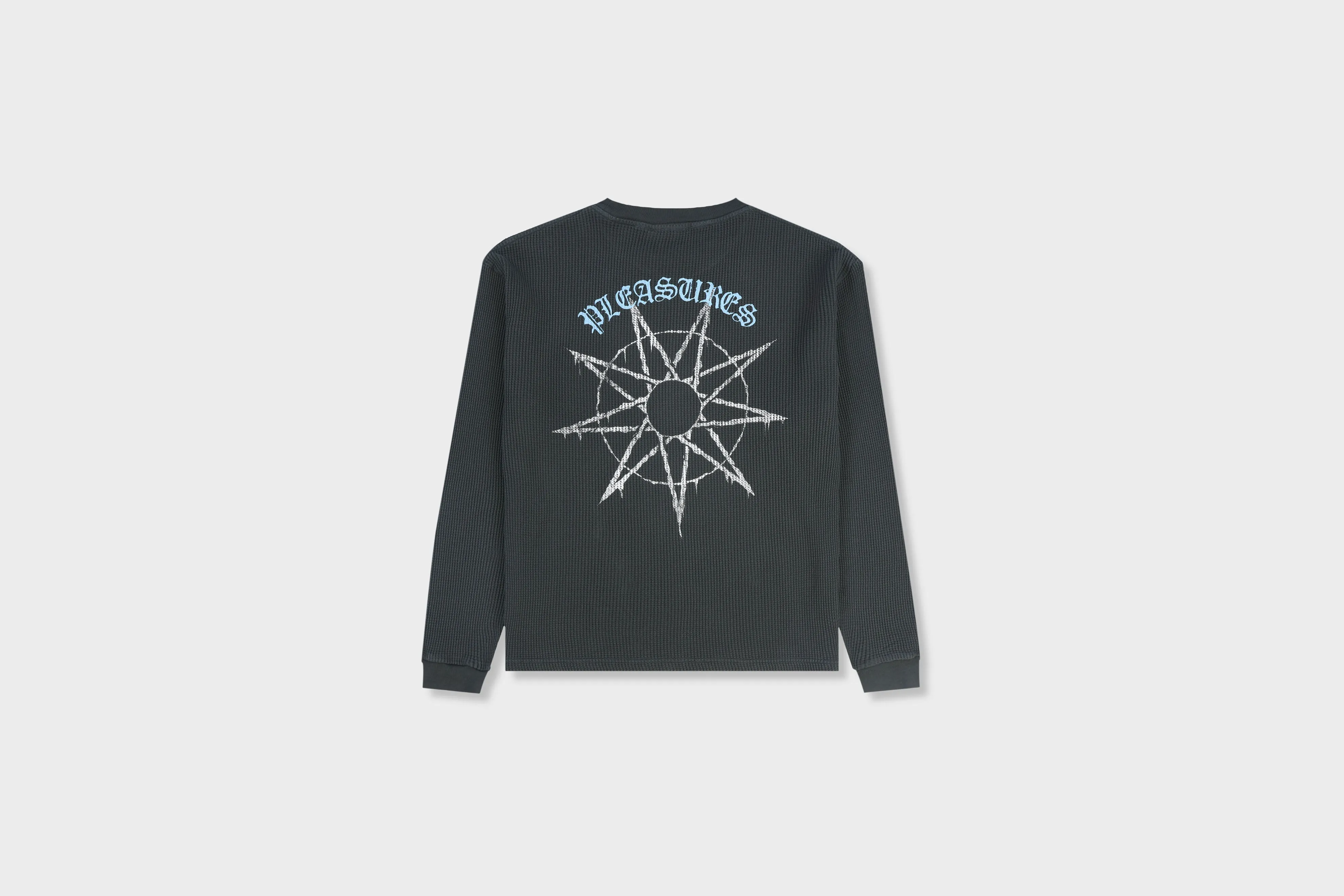 Pleasures x SlipKnot Spit Thermal Long Sleeve (Faded Black)