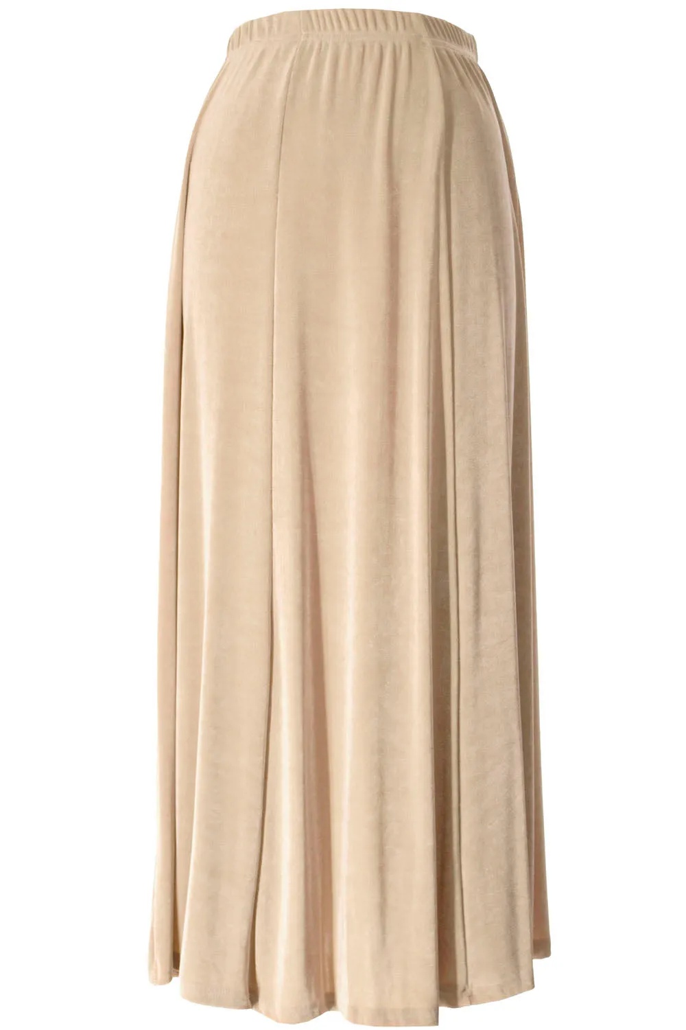 Plus Size Non Iron Flared Skirt -6002AY-AXS1