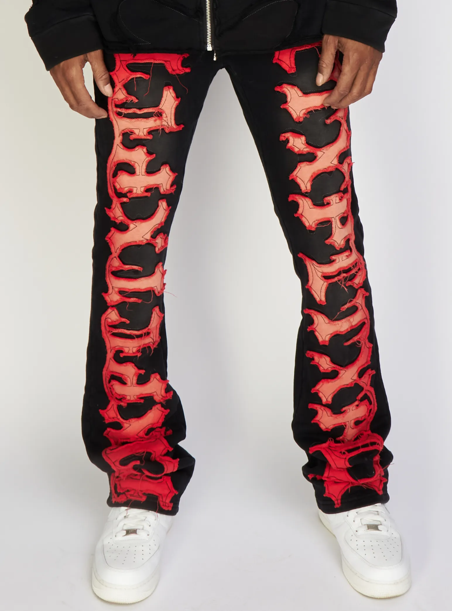 Politics Sweatpants - Hale - Black and Red - 705