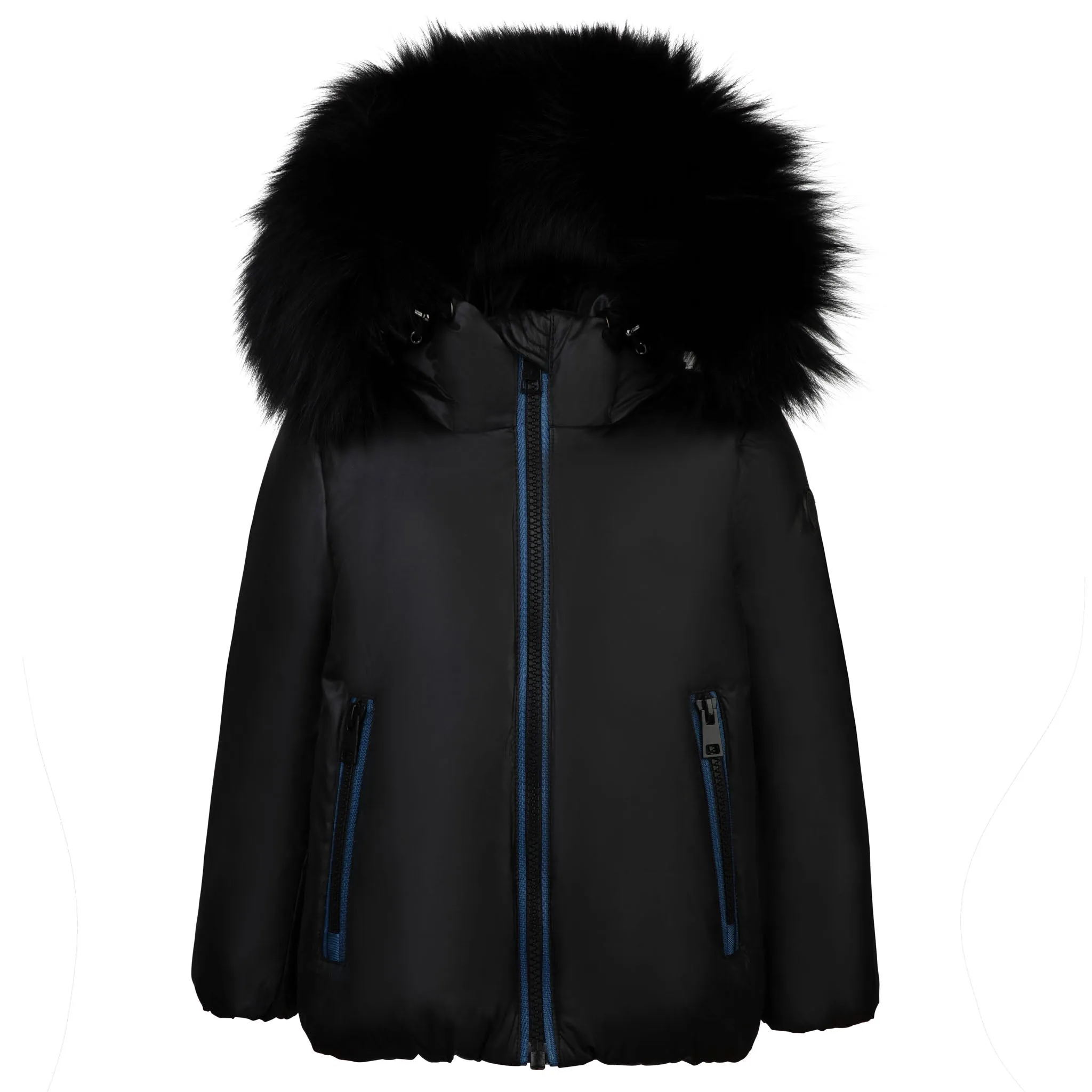 Pramie Black Jacket Blue Trim