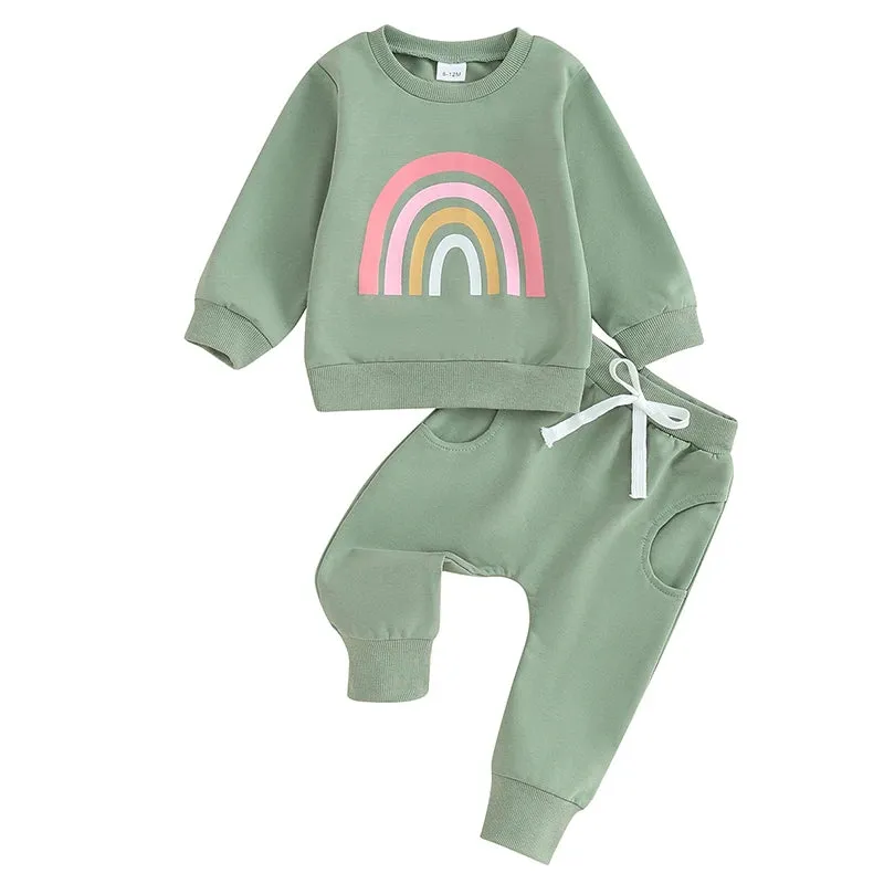 Rainbow Oversize Sweater & Pants
