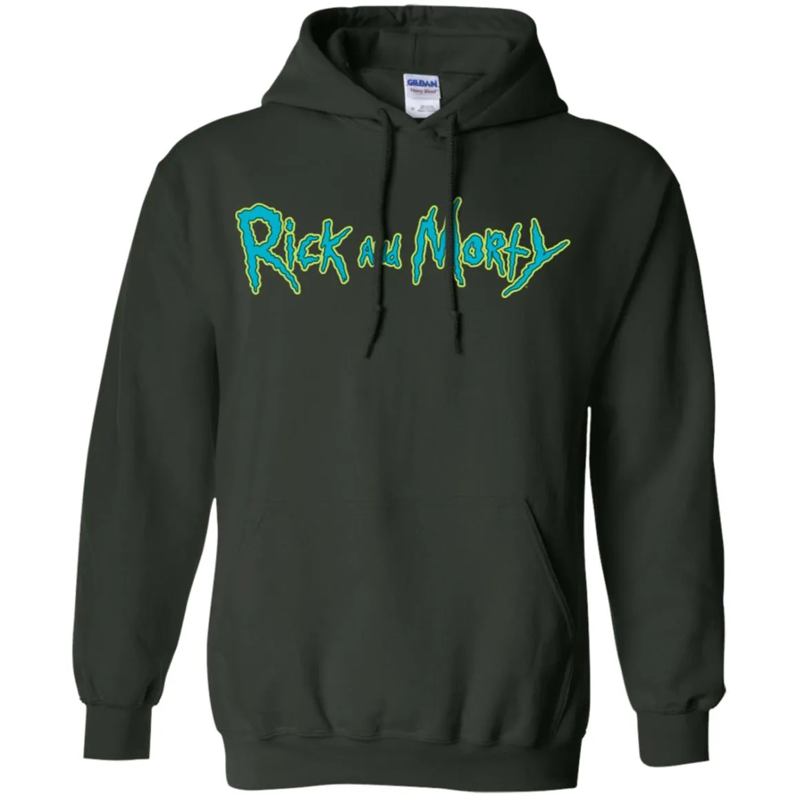 Rick And Morty Title Typography Men Pullover Hoodie