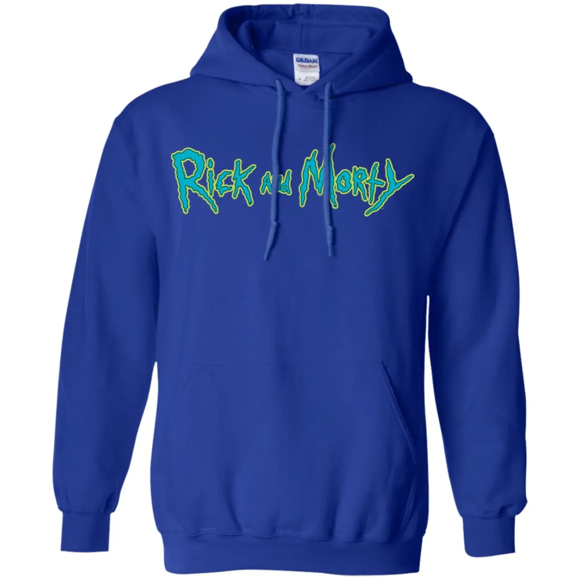 Rick And Morty Title Typography Men Pullover Hoodie