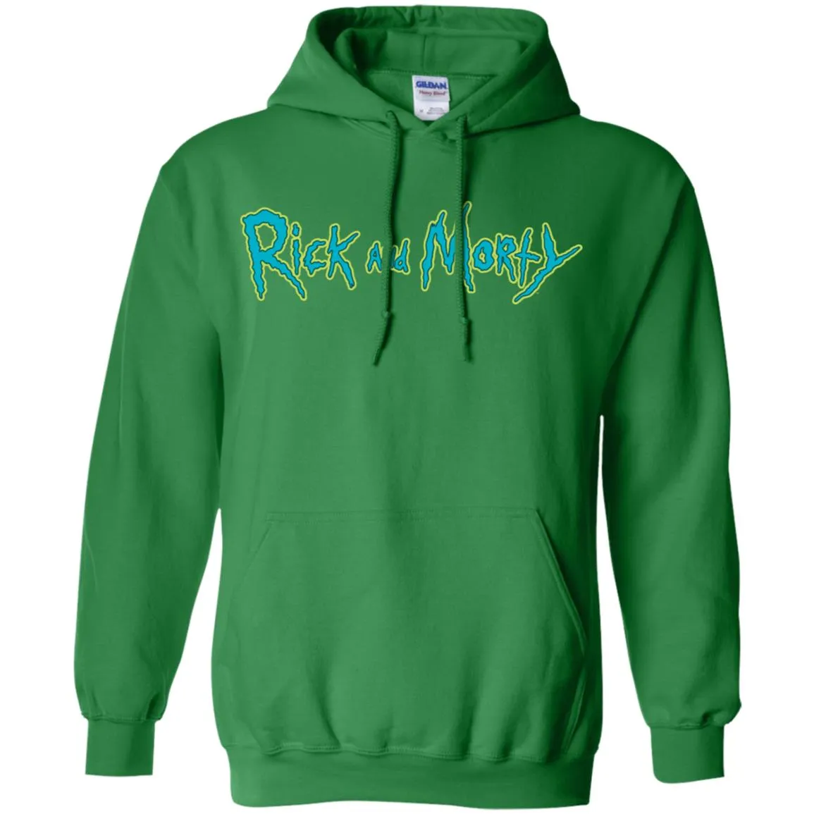 Rick And Morty Title Typography Men Pullover Hoodie