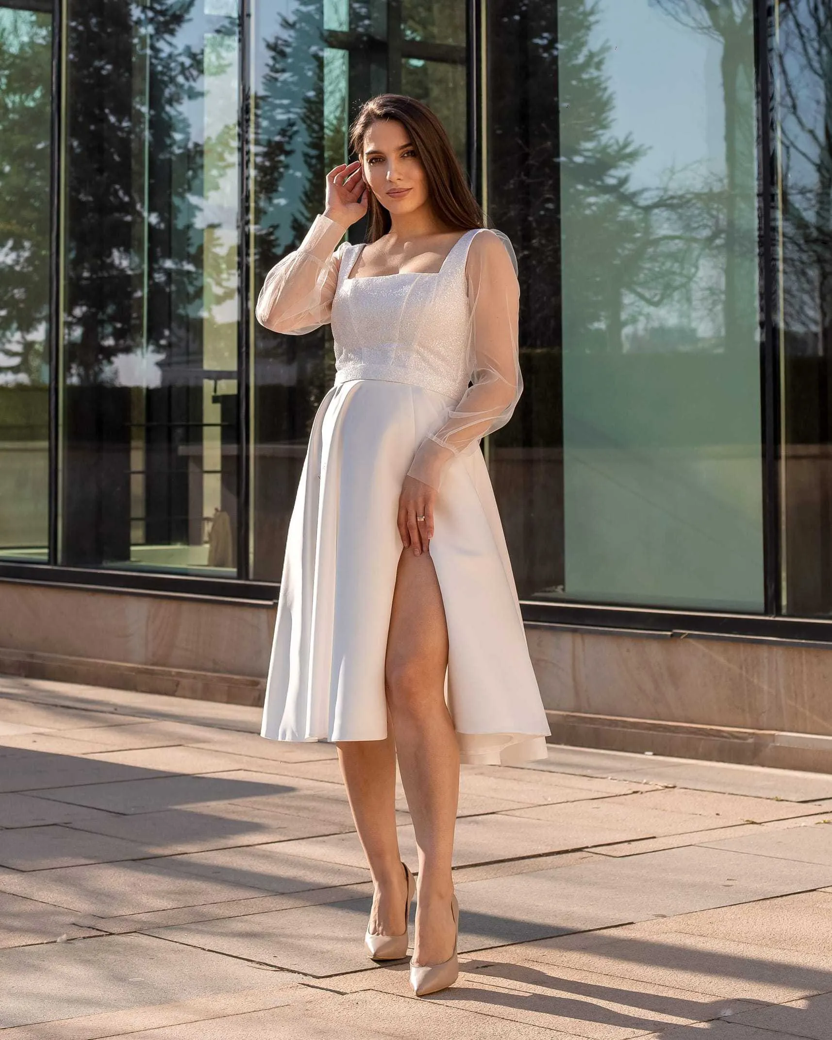 Rochie cununie sau inscriere civila