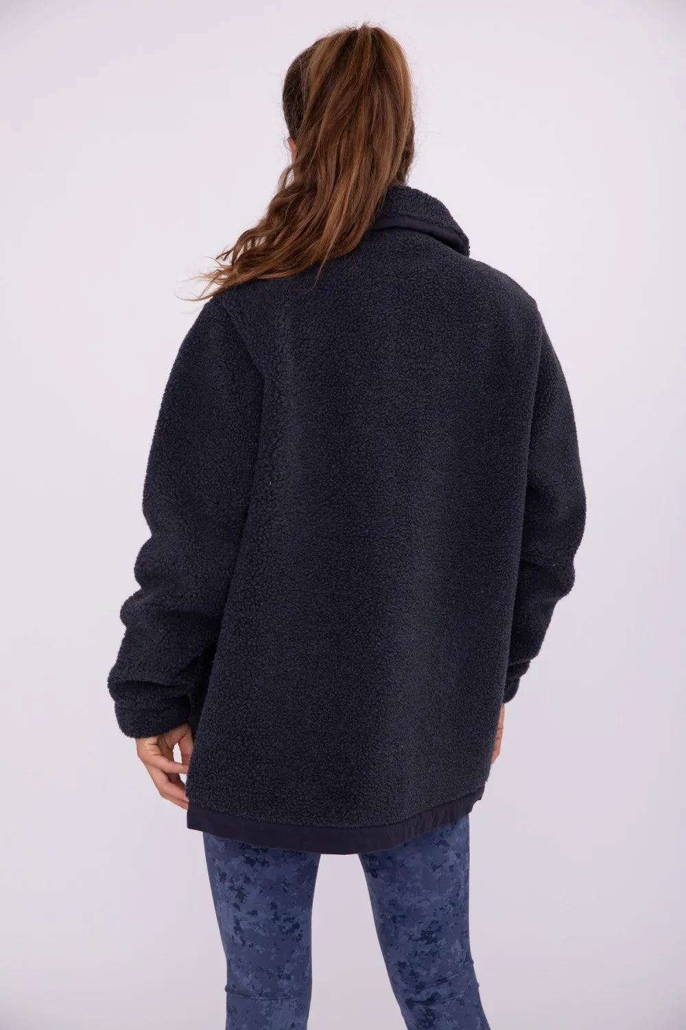 Sherpa Snap-On Shacket with Pockets