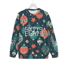 Sixty Eight 93 Logo White Ugly Christmas Unisex Drop-Shoulder Knitted Fleece Sweater #14