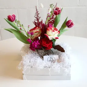 Stacy K Floral | Flowers and Winter Swan Coffee Gift Box