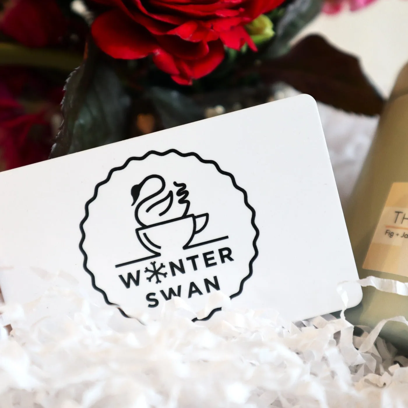 Stacy K Floral | Flowers and Winter Swan Coffee Gift Box