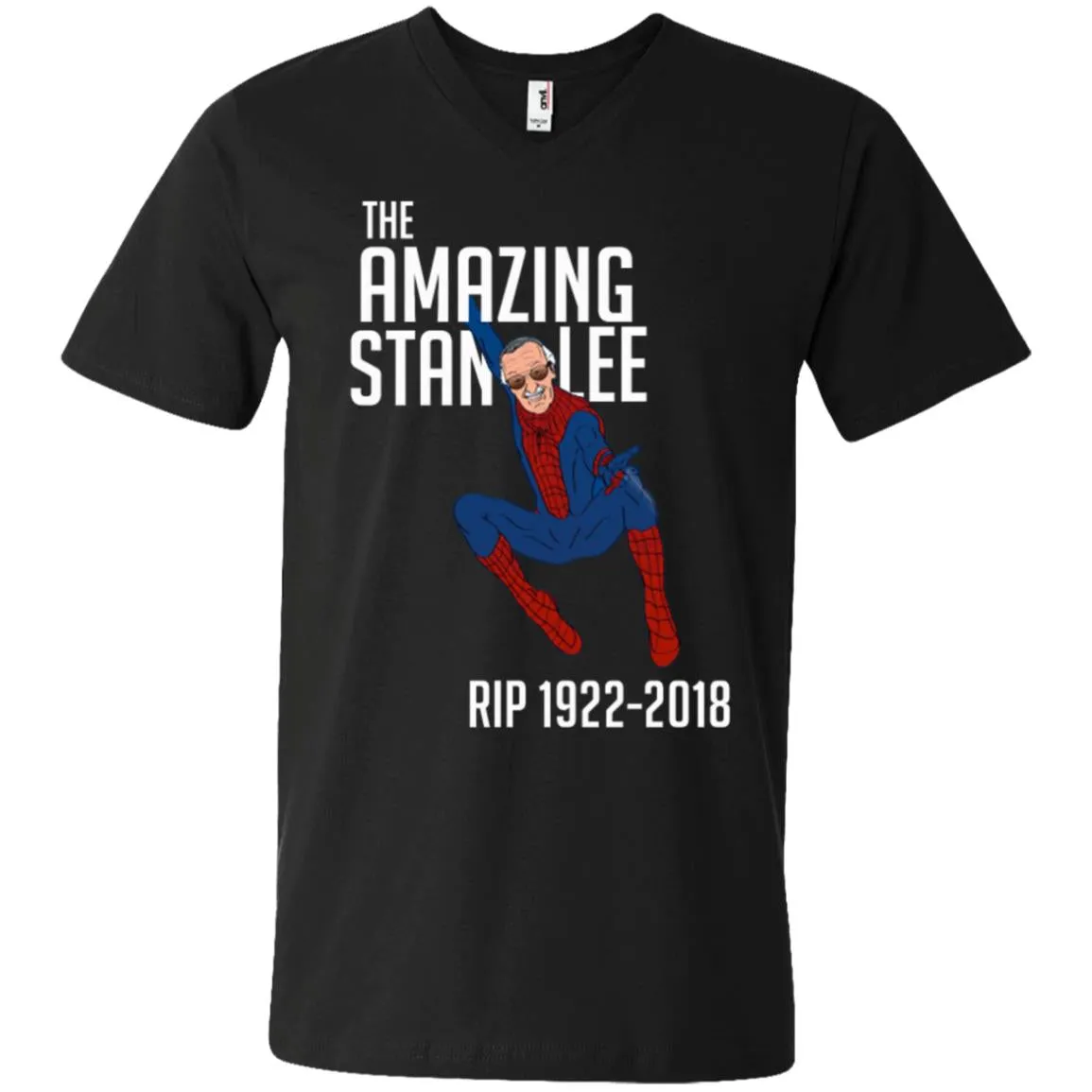 The Amazing Stan Lee Men V-Neck T-Shirt