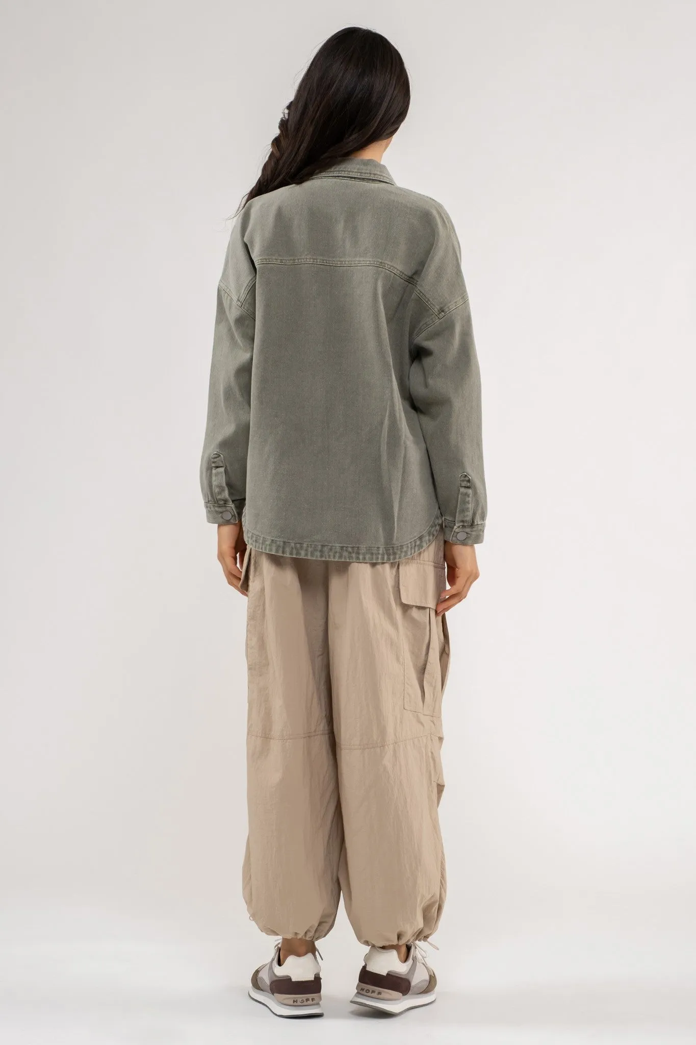 The Calla Vintage Washed Shacket