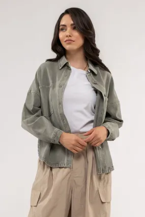 The Calla Vintage Washed Shacket