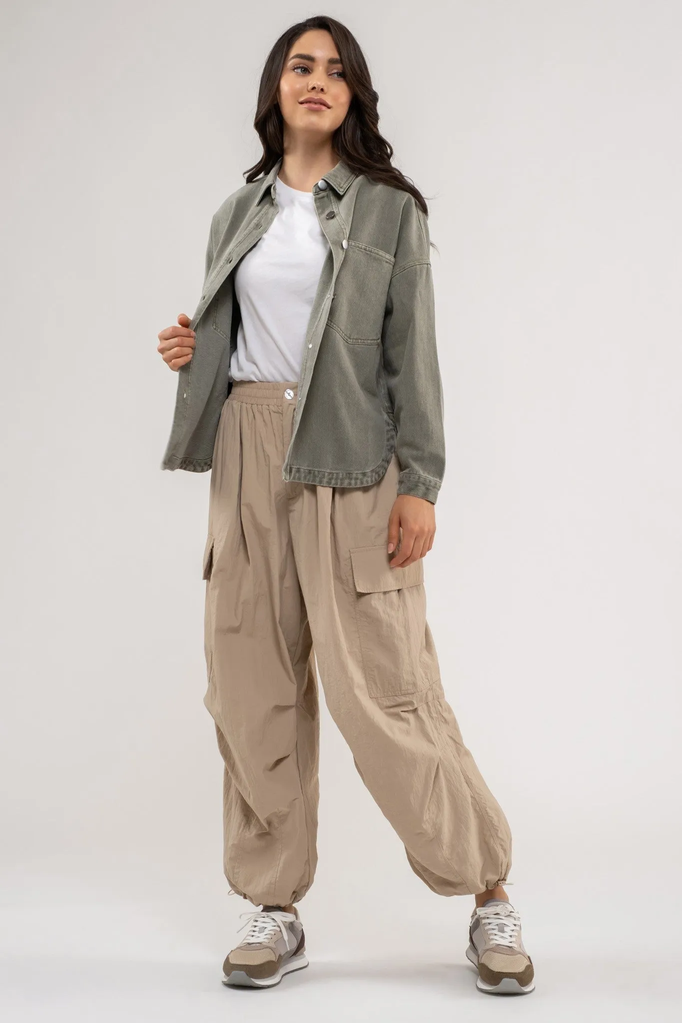 The Calla Vintage Washed Shacket