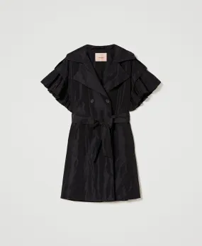 TWS-241TE2012 BLACK WOVEN GILET