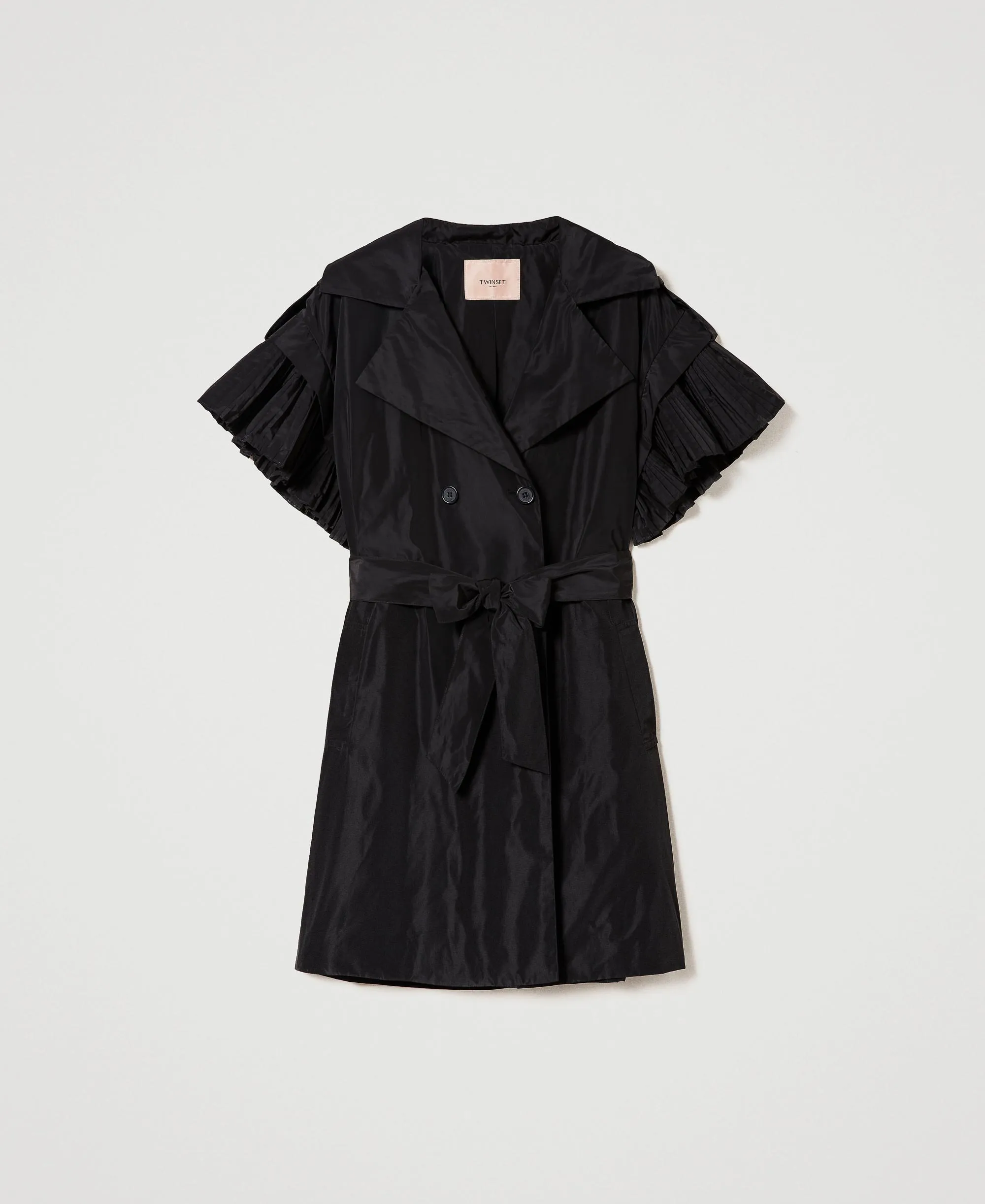 TWS-241TE2012 BLACK WOVEN GILET