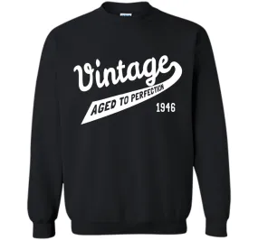 Vintage Aged to Perfection Gift 1946 70th Birthday T-Shirt