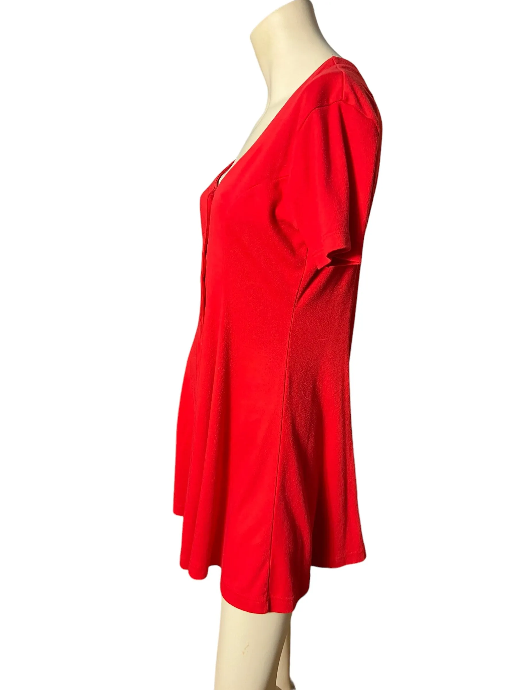 Vintage red 80’s romper M South Beach
