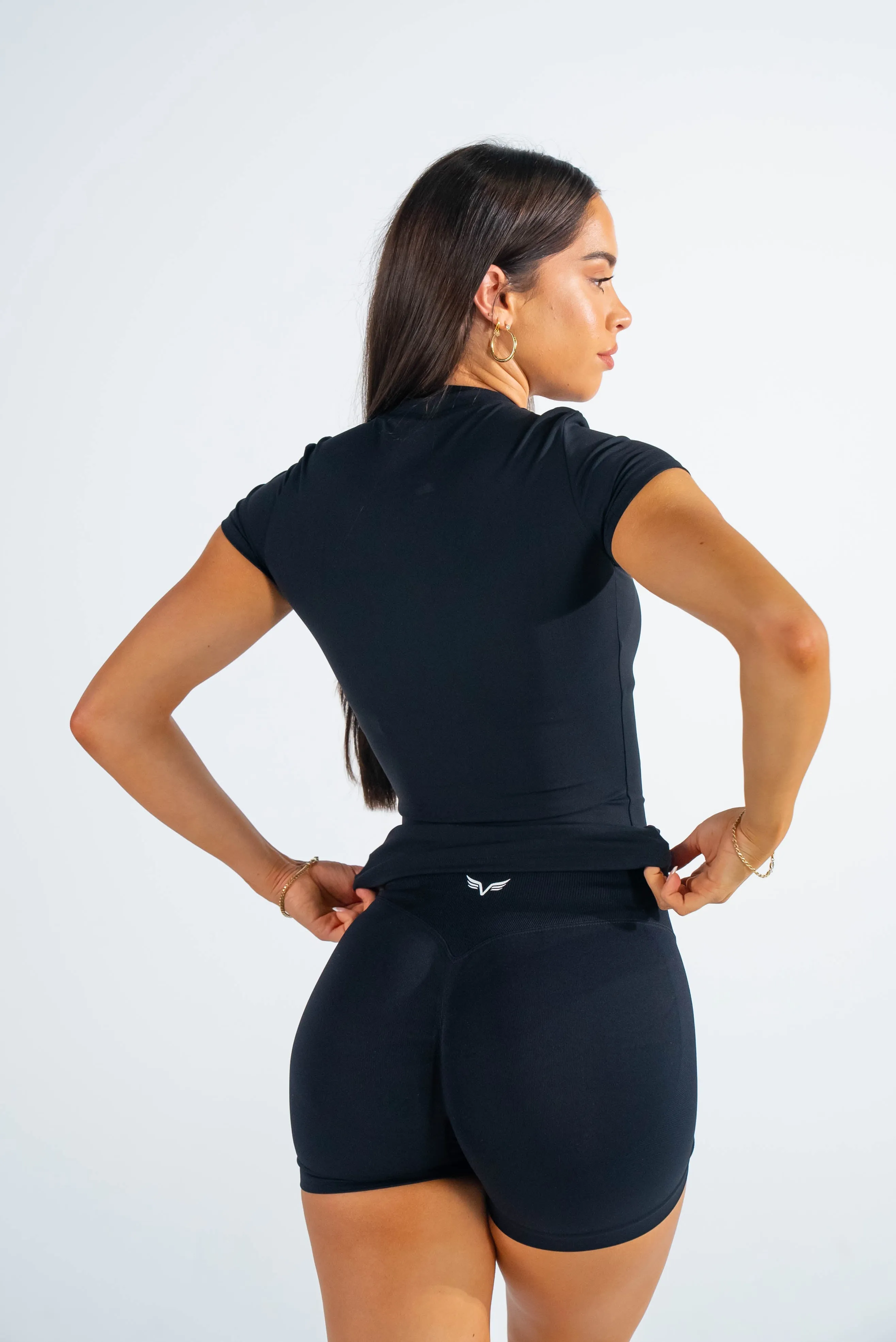 Vital Seamless Compression Tee Black