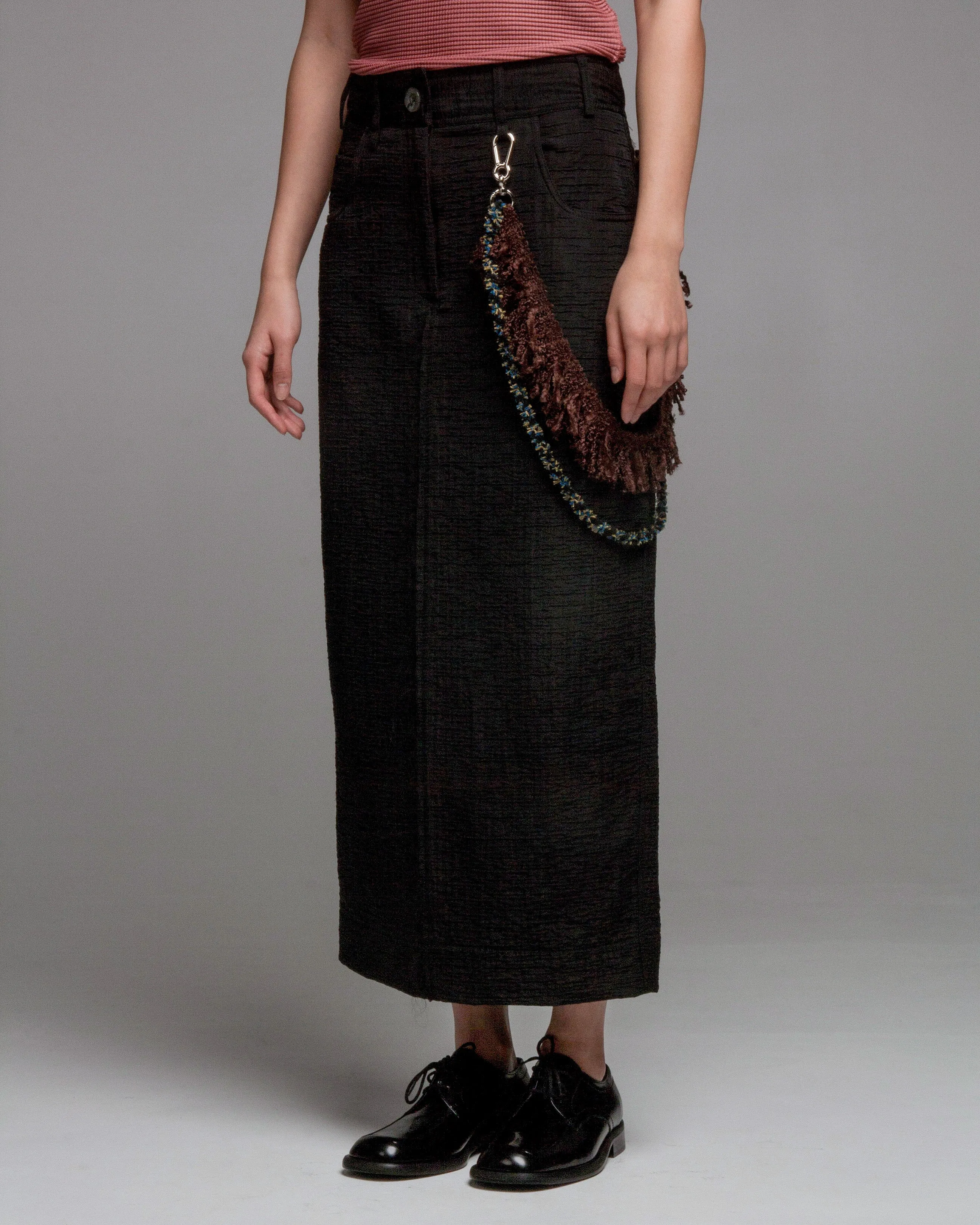 Wrinkled Pencil Skirt