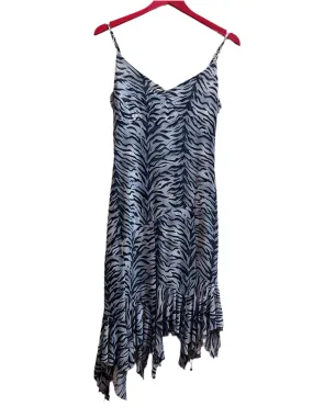 Y2K Zebra Midi Dress